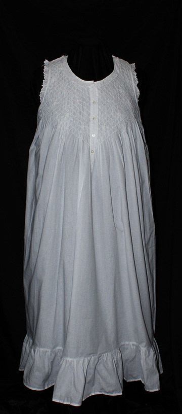 white old lady nightgown